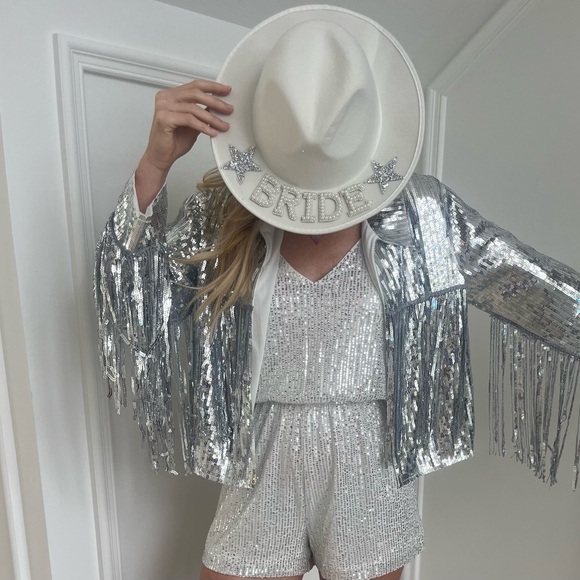 Sequin Fringe Jacket never worn - Picture 2 of 4